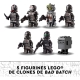 LEGO 75314 Star Wars La Navette d’Attaque du Bad Batch, Jouet pour Enfants de 9 Ans et Plus avec 5 Figurines LEGO Star Wars