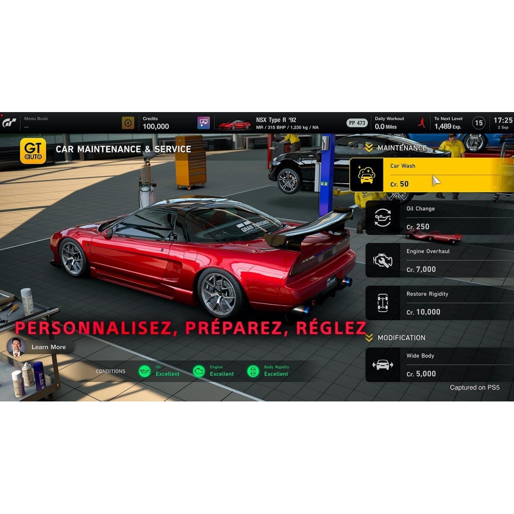 Gran Turismo 7 PS5 - Jeu de Course Physique en Français pour PlayStation 5