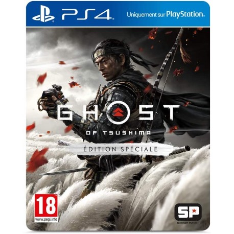 Sony, Ghost of Tsushima sur PS4, Jeu d'action et d'aventure, Édition Spéciale, Version physique, En français, 1 joueur, PEGI 18